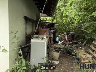 HUNT4K. Naughty honey fucked a stranger in front of her family