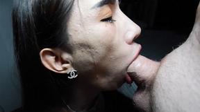 ”Slender Thai tbabe swallows white meat & femboy pleased white client”