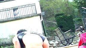 Brunette Dominatrix Pins Clothespins on Cock