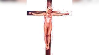 Female Jesus Crucified Naked Arabic Audio