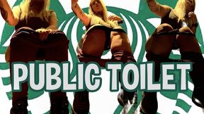 Urgency at a public bathroom