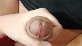 I slam my strapon deep into him until he shoots