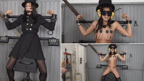Extreme Sybian ride with a chimney sweep ( 4K )