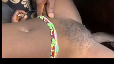 Plushing my dick on her clitoris