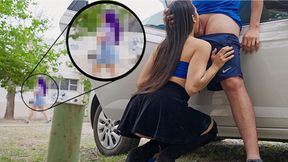 I satisfy a lustful stranger's kinky desires in a very public display