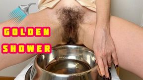 HAIRY PUSSY FROM WHICH YOU WILL GET A GOLDEN SHOWER 4K ENG SUB