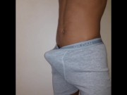 Hands Free Boner Play (Cum in Briefs)
