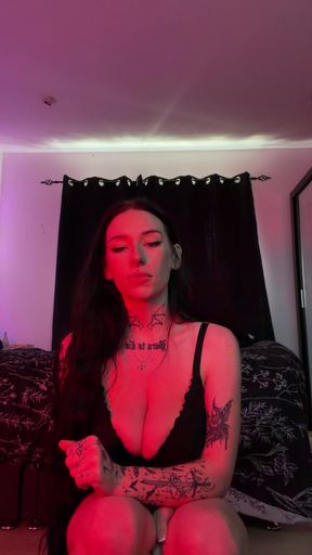 Slutty British Goth ASMR JOI