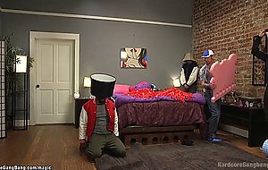 Cheerleader group interracial fucked