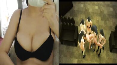 Anime Futanari Nuns Destroy Guy with Hard Fast Gangbang and Multiple Creampies