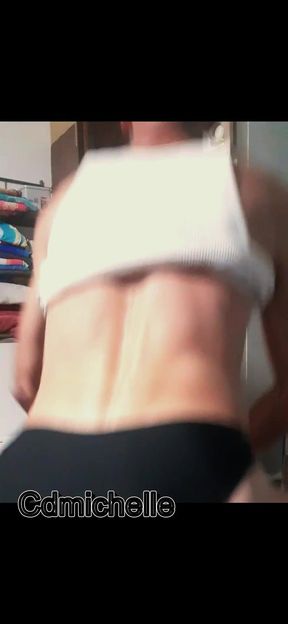 Crossdresser Cdmichell Wearing Black Panties