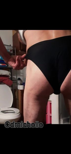 Crossdresser Cdmichell Wearing Black Panties