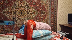 Sasha Earth sissy Crossdresser homemade amateur anal Fucking Machine