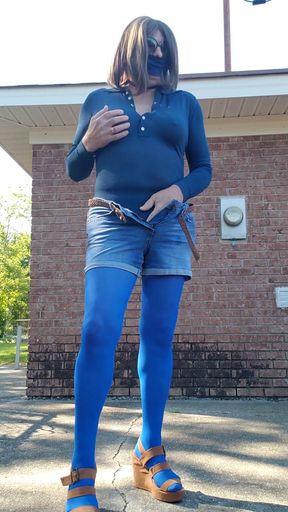 Must-see moment from &quot;Sexy Cd outdoors pantyhose leotard feeling myself tease.&quot;