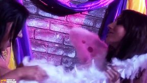 Two Lucky Guys Destroy All Fuck Holes of Two Hot Girls in Many Positions