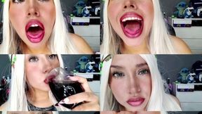 Pov: Giant Dark Elf Queen Burping Over You