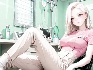 Hawt Pink Nurse Gets Lewd After Shift! Takes Off Uniform for Oiled Wild Cowgirl Squirting