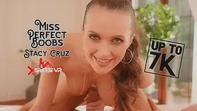 Miss Perfect Boobs - Beautiful Pornstar Stacy Cruz POV VR One on One Hardcore Sex