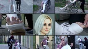 Vanessa FBC, SHS, Spica Wheelchair Crutching & Foot Play (in HD 1920X1080)