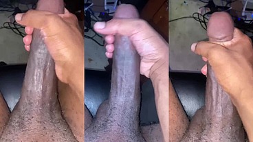 POV: A Thirsty Black Bull Worships His Own Dick