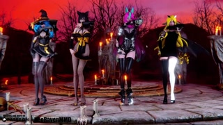 [MMD]CHUNG HA - Snapping (Gwen/Ahri/Xayah/Soraka) [Fixed Cam Strip ver.] League of Legends