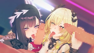 【Honkai Star Rail orgy sex2】Aglaea,Hysilens group sex 3D Hentai Animation.