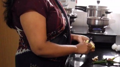 Big Boobs Stepmom Fucked in Kitchen by Stepson