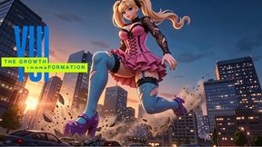 Anime Giantess Yui Growth Potion Transformation - 2D, 3D Animation, Growth Fetish, Transformation Fantasy