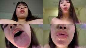 Hinata Tachibana - Smell of Her Erotic Long Tongue and Spit Part 1