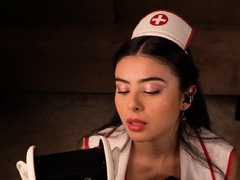 Home Nurse Helps You Get Hard   ASMR Hot