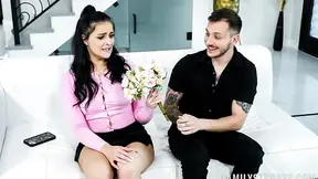 Stepdaughter catches older guy listening and finally gets the fuck she craved from daddy