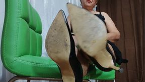 Foot Soles and Black Stilettos addiction by Diana Senior