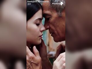 Old step dad giving a kiss step daughter compilations ( AI Generated)