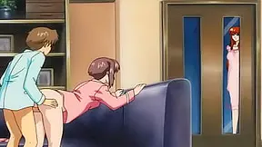 Step Mom Catches Stepson Pounding Stepsister inSTEAMING Hentai Action