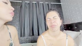 SUFFER WITH MY THICK SPIT ON YOUR FACE AND MOUTH - BY MONICA FIORI - CLIP 2
