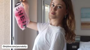 Try On Haul Sexy Pink Lingerie By Hot Blonde. Yours Dolly
