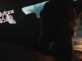 Sexting in the car! Trying not to get caught (OnlyFans CesarBelifonteUncut)