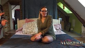 beautiful bedroom threesome – husband & lover double vaginal penetrated me then filled my mouth with cum