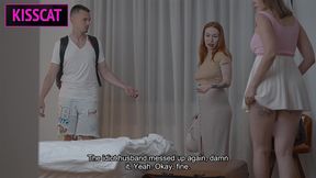 stepmom and stepsister share bed with stepson—will a naughty hotel night spark forbidden fun?!