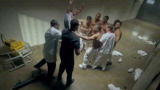 Intense gangbang with many big dicks for Vicki Chase