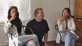 Olga and Natasha are smoking mp4