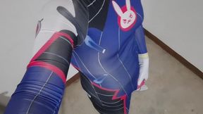 dva femboy inflating her belly with soda and cumming after masturbating her small dick