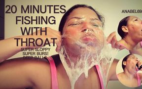 Fishing Throat I Destroy My Throat with Toys up to My Balls