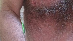 Penis and balls punishment with whip