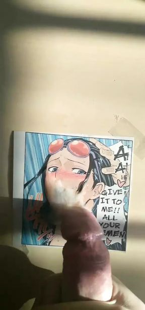 Cumming on Nico Robin
