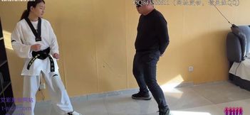 176cm, 78kg Karate Girlfriend Powerful Kick, Round 3