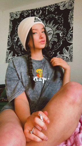 Cigarette in hand like Tumblr 2016