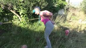 Maya Homerton - Her first Bondage Walk Training Lesson - Part 3 wmv SD