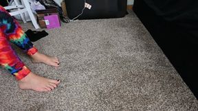 Sideview of Dylans feet on my face (720)