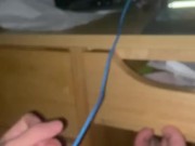 Masterbating to lesbian porn until I cum big loads